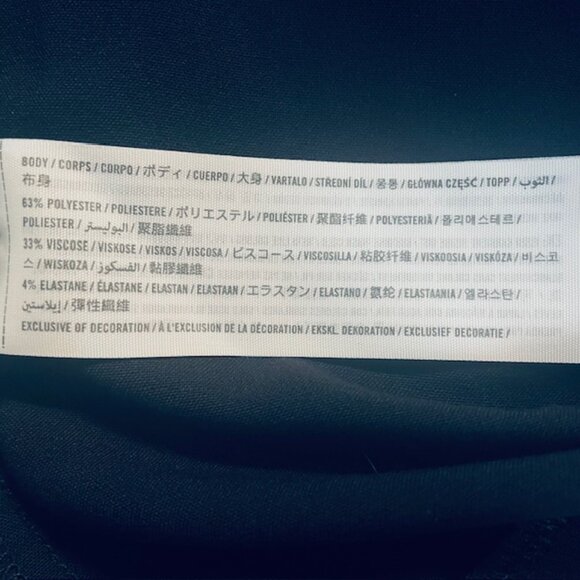 ABERCROMBIE & FITCH Navy Pleated Skort Mini Skirt, Size XL - NWT - Picture 4 of 5